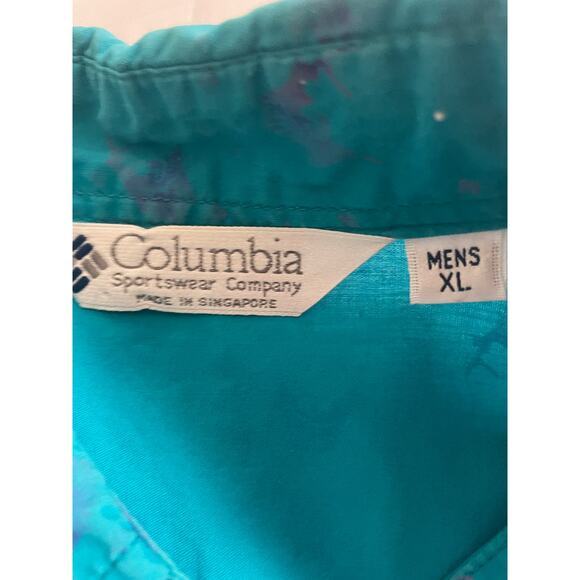 Columbia Sailfish Pattern Short Sleeve Button Up SZ XL - Picture 8 of 8